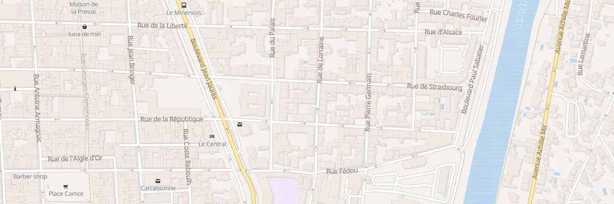 Plan du 17 Rue de Lorraine à Carcassonne