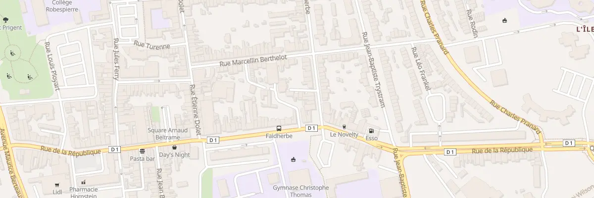 Plan du 13 Rue Faidherbe Saint Pol à Dunkerque