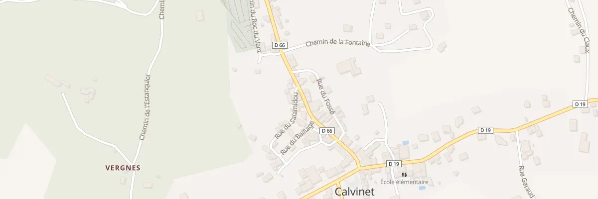 Plan du 5075 Le Bourg - Calvinet à Puycapel