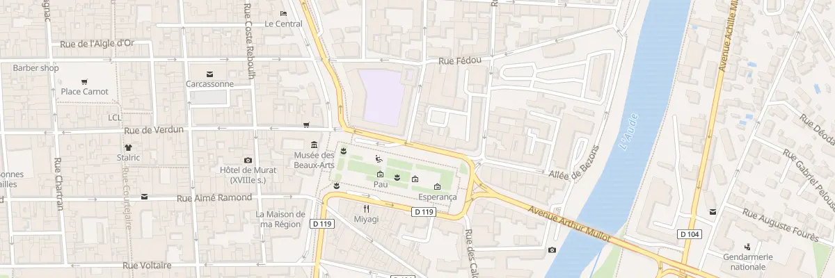 Plan du 2B Rue de Lorraine à Carcassonne