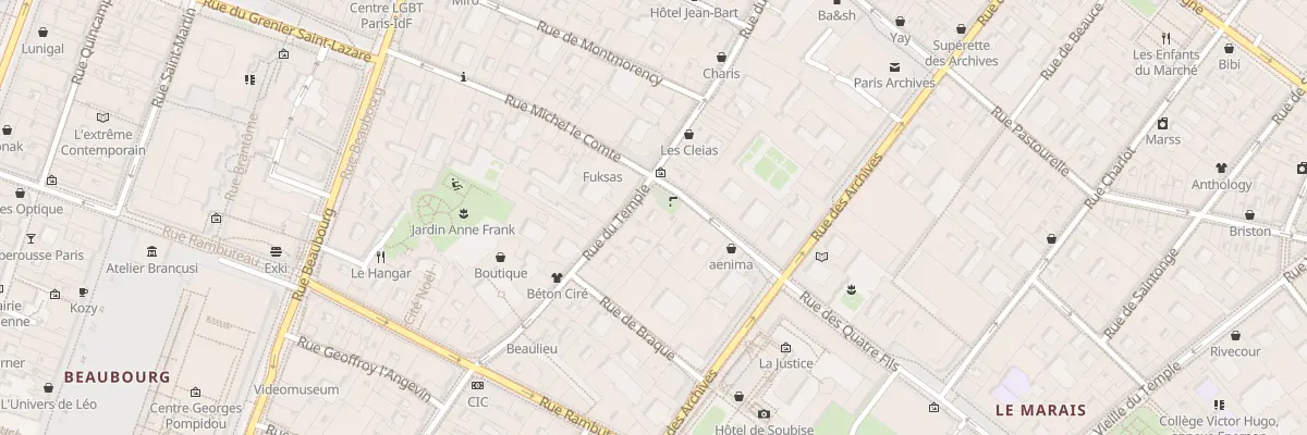 Plan du 78 Rue du Temple à Paris 3e Arrondissement