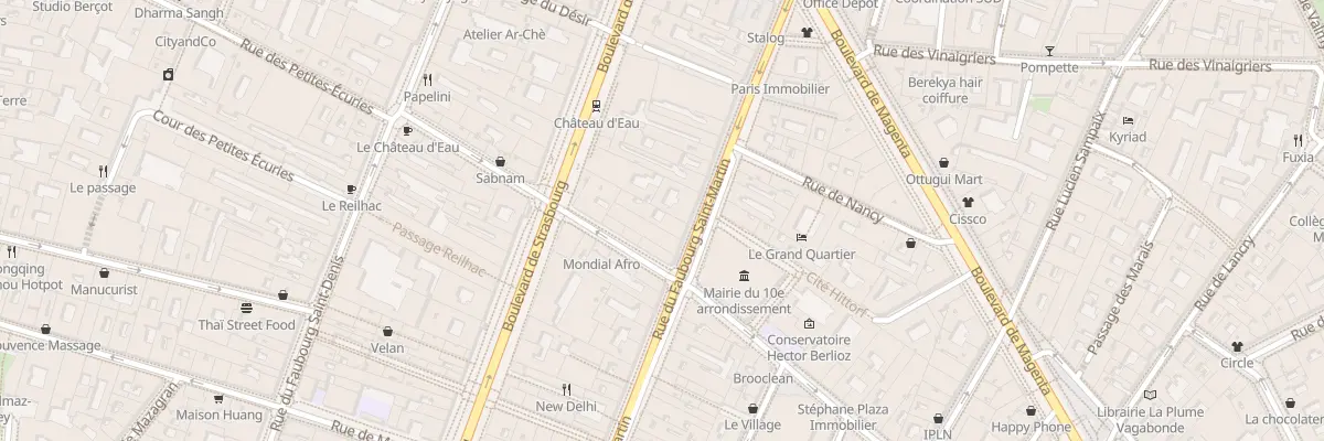 Plan du 69 Rue du Faubourg Saint-Martin à Paris 10e Arrondissement