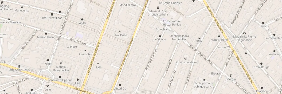 Plan du 48 Rue du Faubourg Saint-Martin à Paris 10e Arrondissement