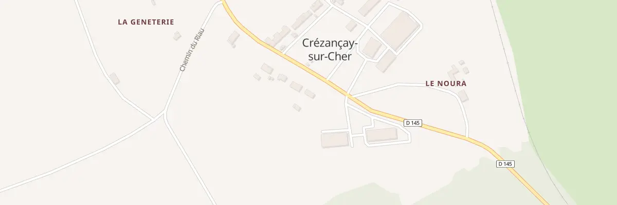 Plan du 9236F Le Bourg à Crézançay-sur-Cher