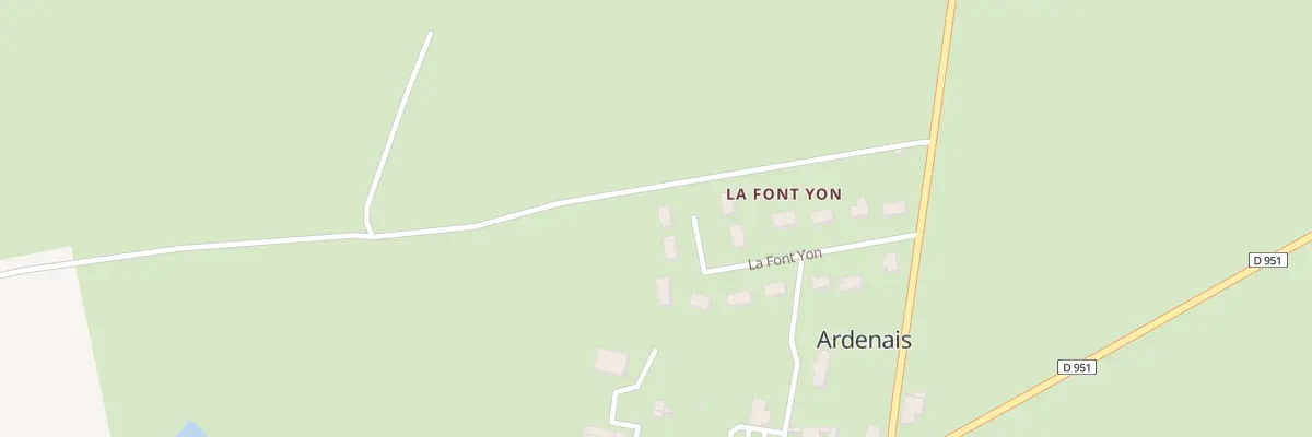 Plan du 30 La Font Yon à Ardenais