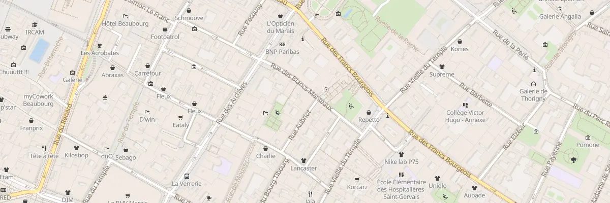 Plan du 9 Rue Aubriot à Paris 4e Arrondissement