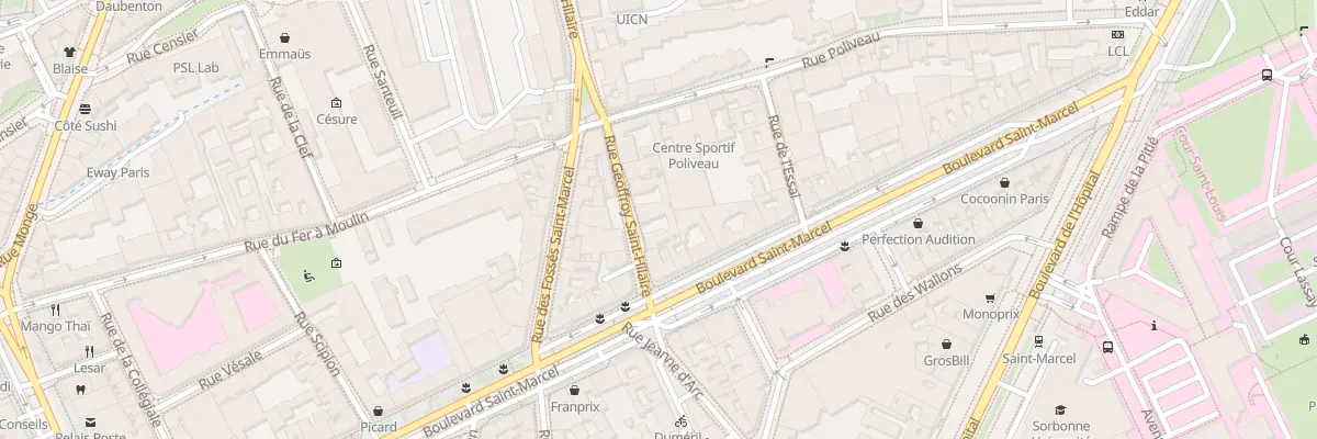 Plan du 8 Rue Geoffroy-Saint-Hilaire à Paris 5e Arrondissement