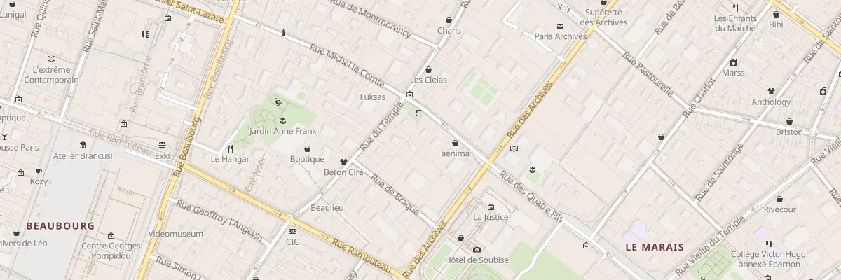 Plan du 5B Rue des Haudriettes à Paris 3e Arrondissement