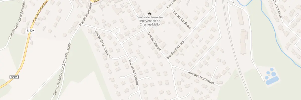 Plan du 20 Rue de Maysel à Cires-lès-Mello