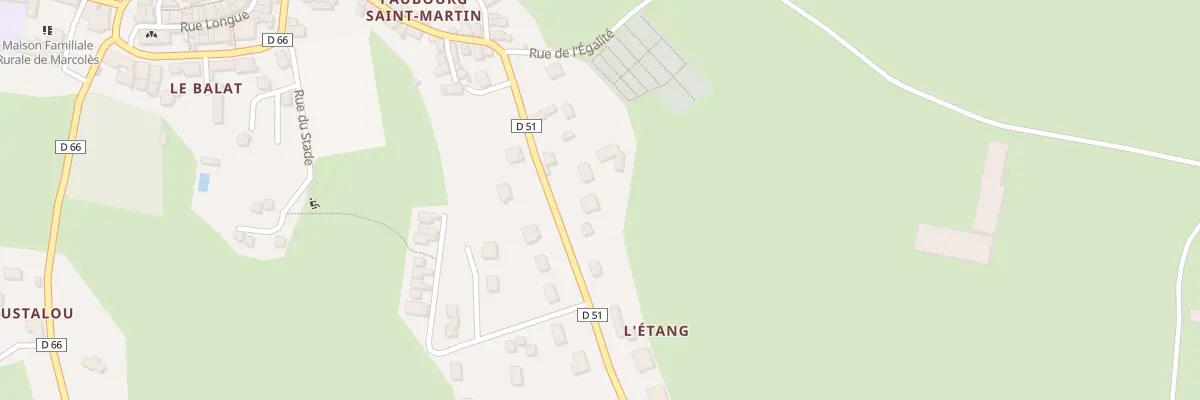 Plan du 5044A L’Etang à Marcolès