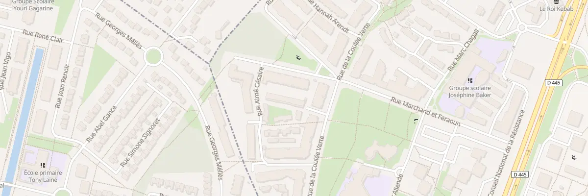Plan du 353 Rue Marchand et Feraoun à Fleury-Mérogis