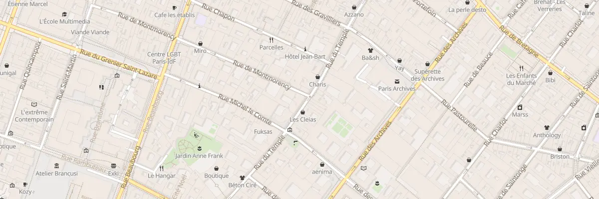 Plan du 103 Rue du Temple à Paris 3e Arrondissement