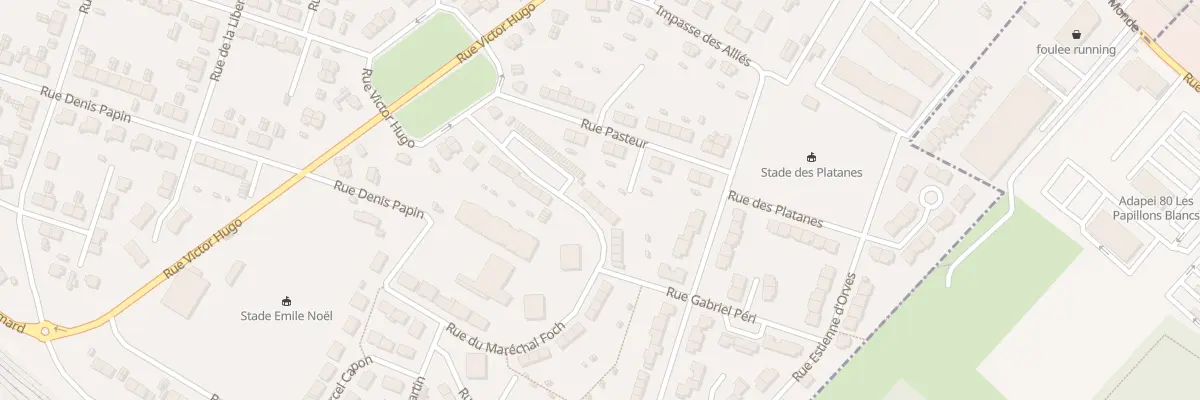 Plan du 128 Rue du Marechal Foch à Longueau