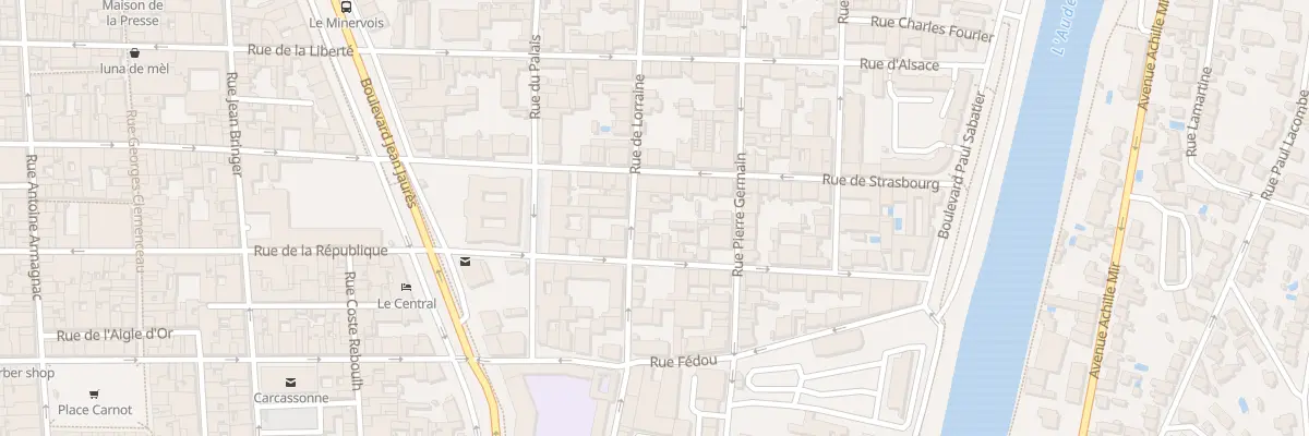 Plan du 30 Rue de Lorraine à Carcassonne