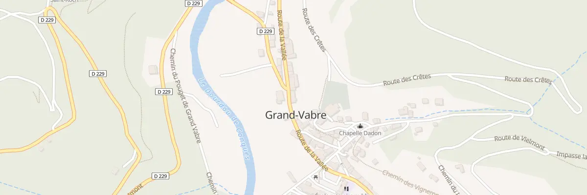 Plan du 15 Rte de la Vallee à Conques-en-Rouergue