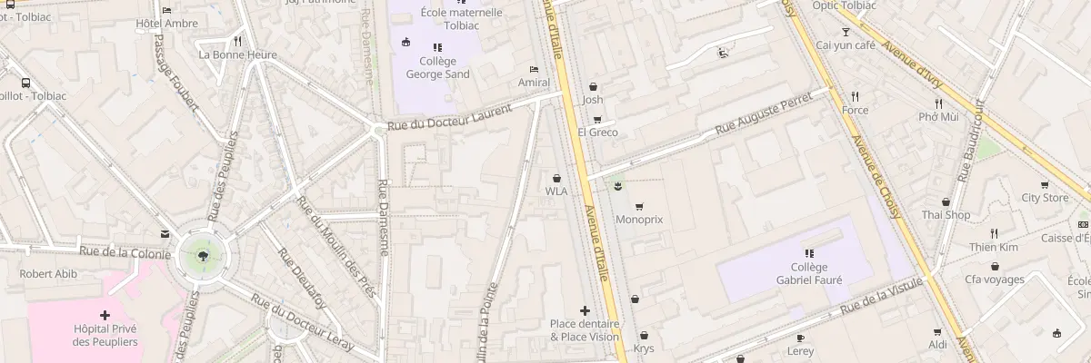 Plan du 110B Av d’Italie à Paris 13e Arrondissement