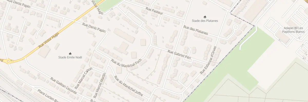 Plan du 142 Rue du Marechal Foch à Longueau