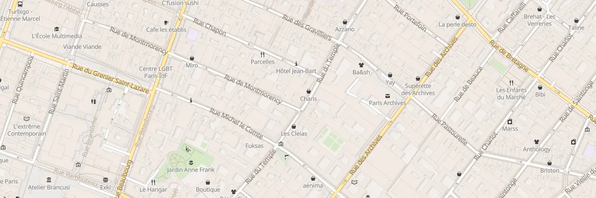 Plan du 107 Rue du Temple à Paris 3e Arrondissement