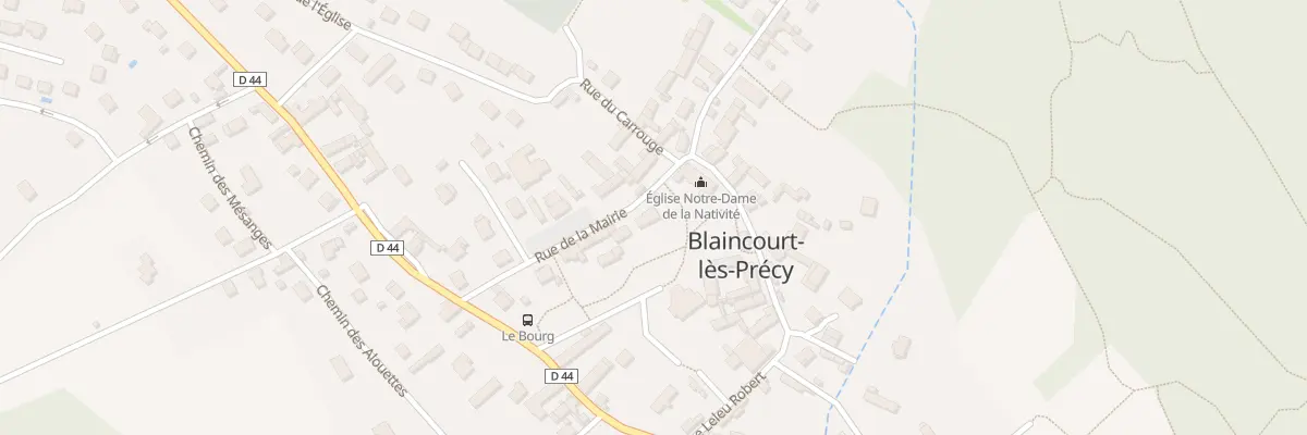 Plan du 8 Rue de la Mairie à Blaincourt-lès-Précy