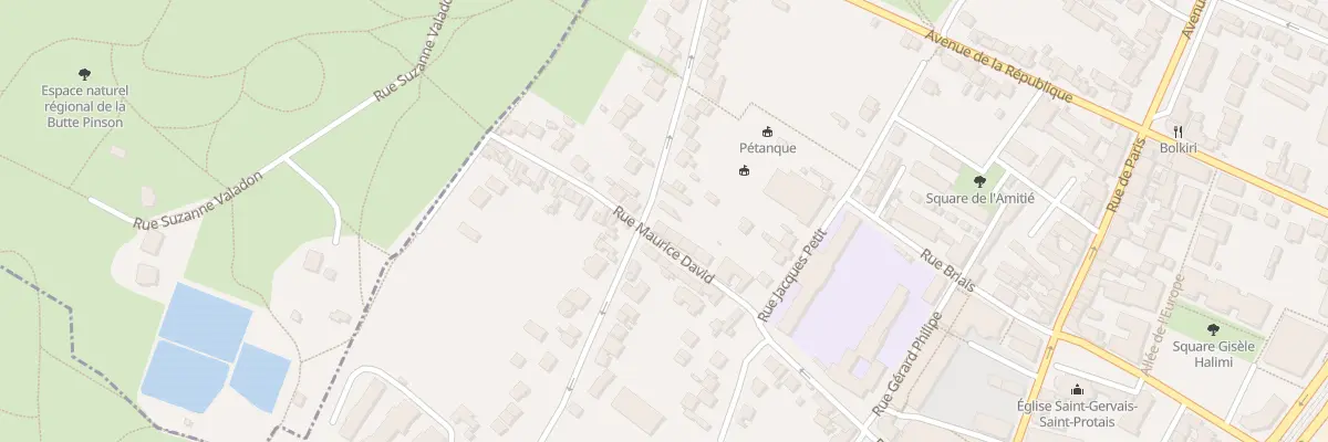 Plan du 38 Rue Maurice David à Saint-Denis