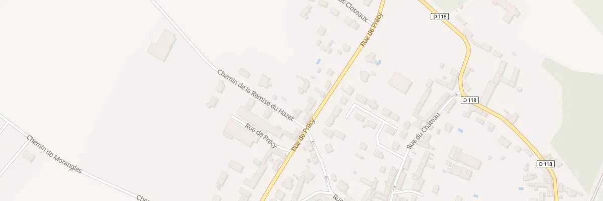 Plan du 25B Rue de Précy à Boran-sur-Oise