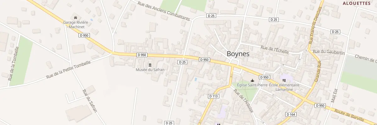 Plan du 9 Rte de Pithiviers à Boynes