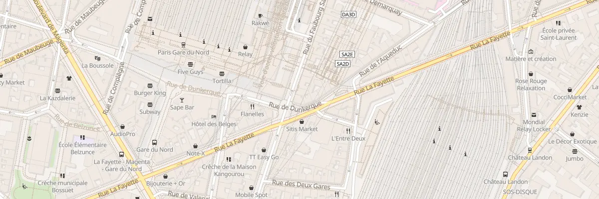 Plan du 6 Rue de Dunkerque à Paris 10e Arrondissement