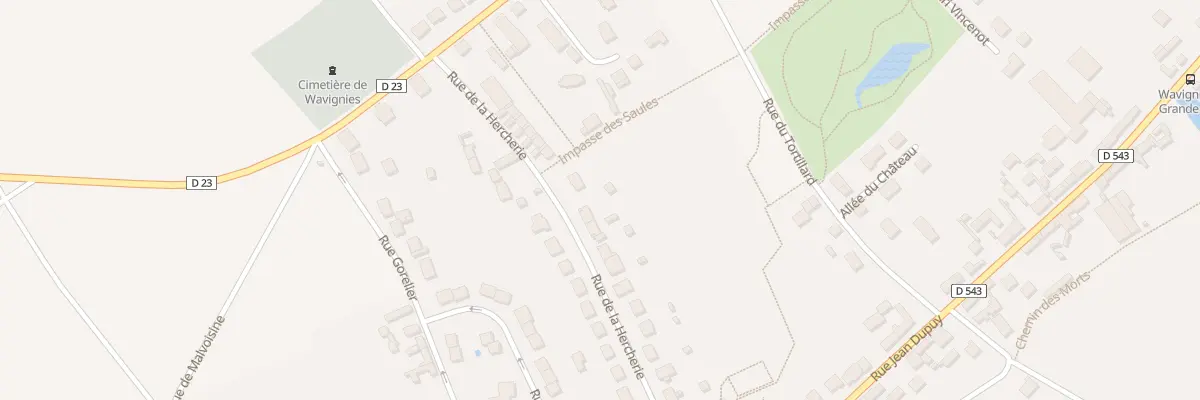 Plan du 292 Rue de la Hercherie à Wavignies
