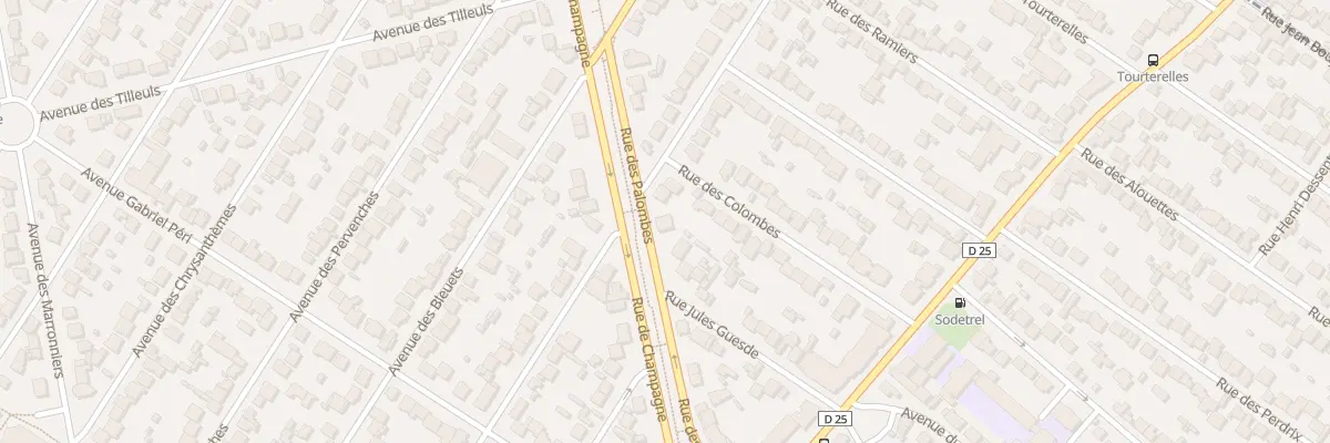 Plan du 22 Rue des Palombes à Savigny-sur-Orge