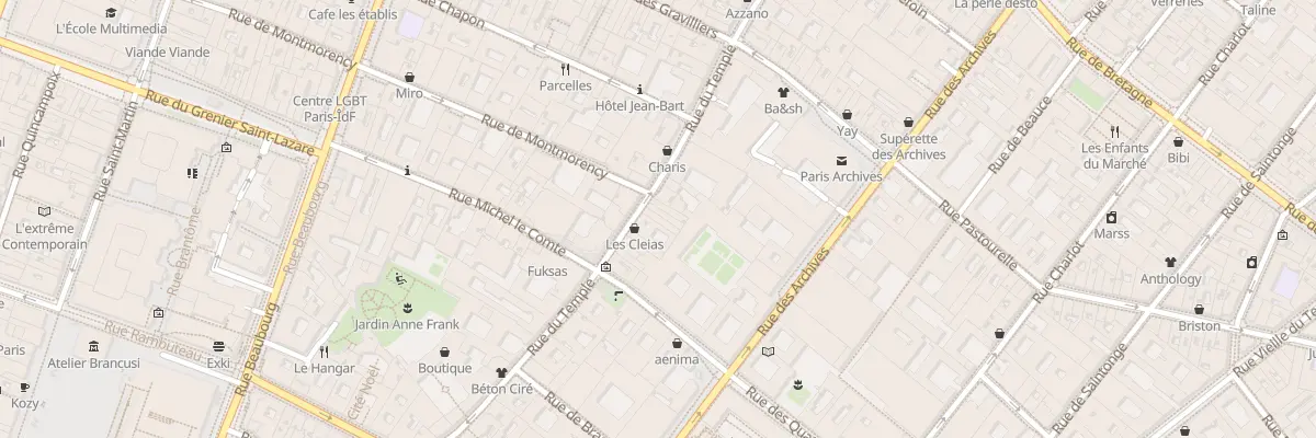 Plan du 96 Rue du Temple à Paris 3e Arrondissement