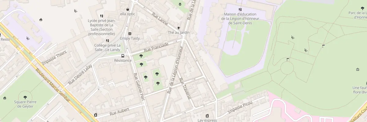 Plan du 33 Rue de la Légion d’Honneur à Saint-Denis