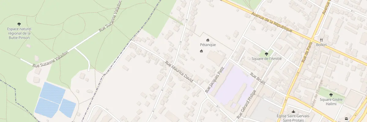 Plan du 94B Rue de la Butte Pinson à Saint-Denis