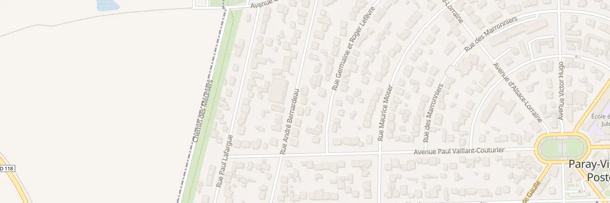 Plan du 96 Rue André Bernardeau à Paray-Vieille-Poste