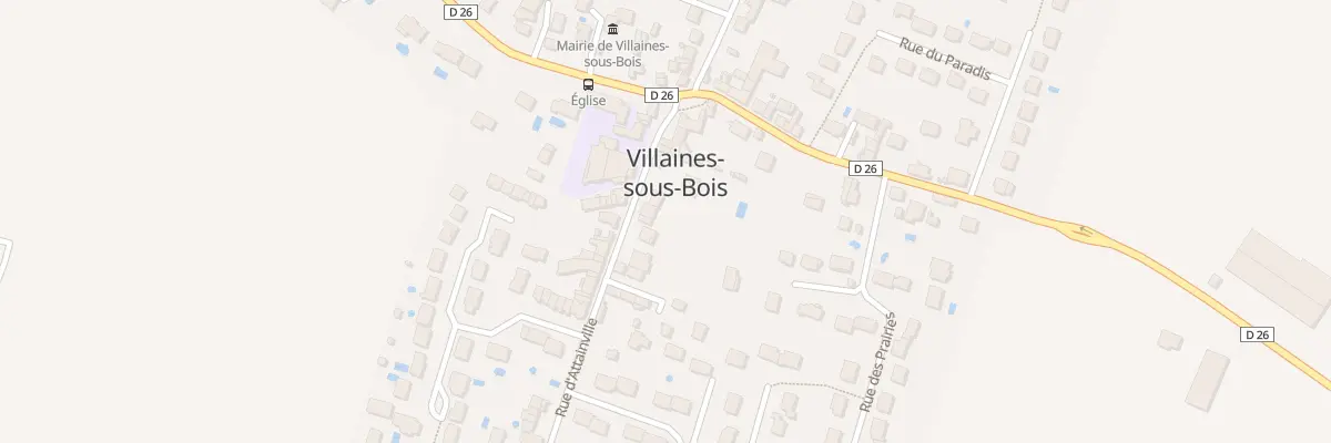 Plan du 13 Rue d’Attainville à Villaines-sous-Bois