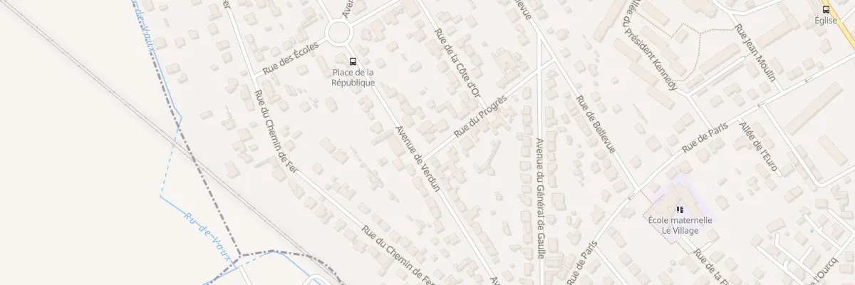 Plan du 1 Rue du Progrès à Ézanville