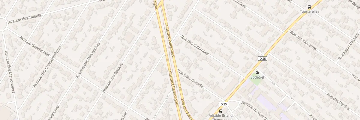 Plan du 20 Rue des Palombes à Savigny-sur-Orge
