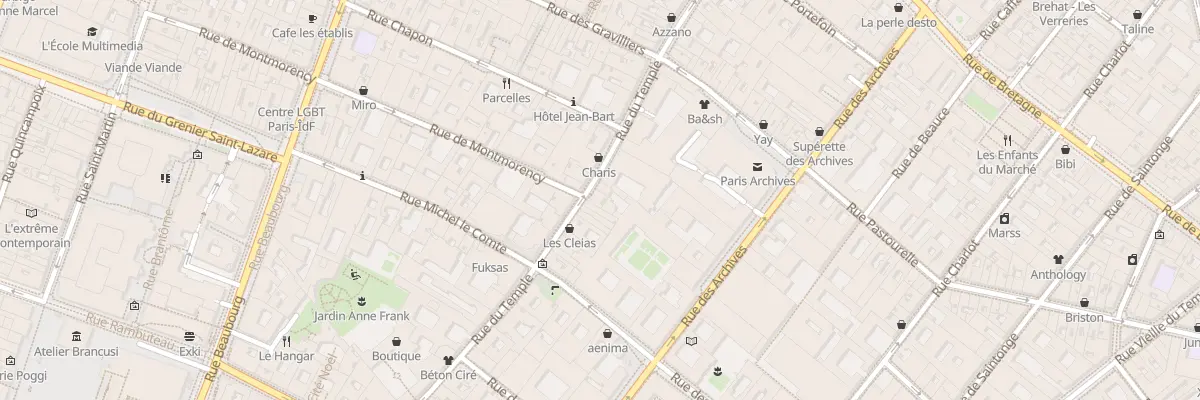 Plan du 102 Rue du Temple à Paris 3e Arrondissement