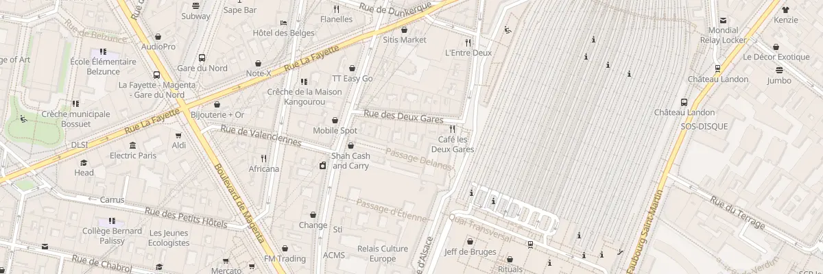Plan du 7 Rue des Deux Gares à Paris 10e Arrondissement