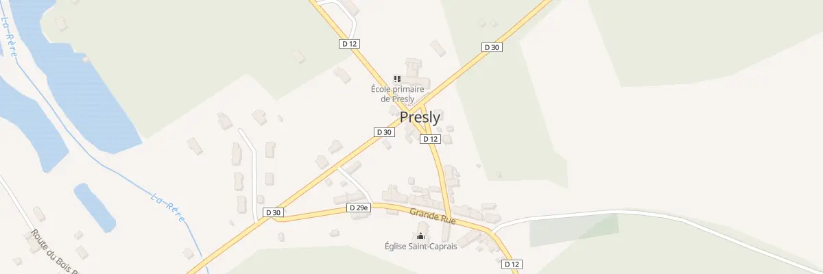 Plan du 3 Rue de la Poste à Presly