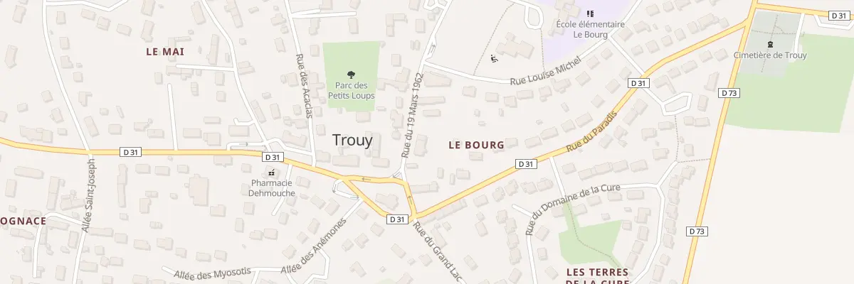 Plan du 4B Rue du 19 Mars 1962 à Trouy