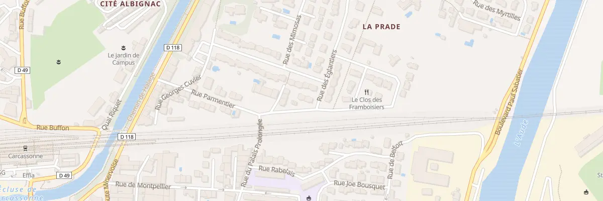 Plan du 64 Rue de l’Horte à Carcassonne