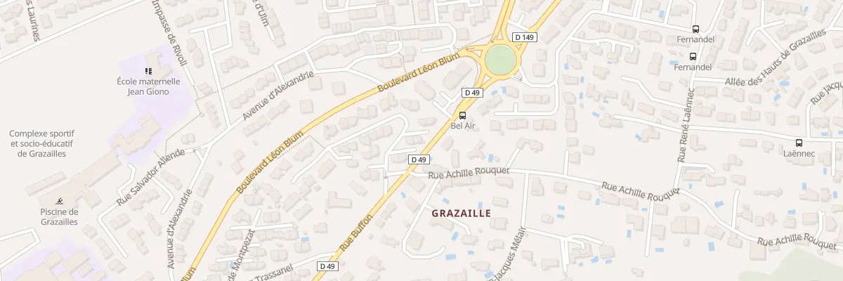Plan du 8 Rue Louis Braille à Carcassonne