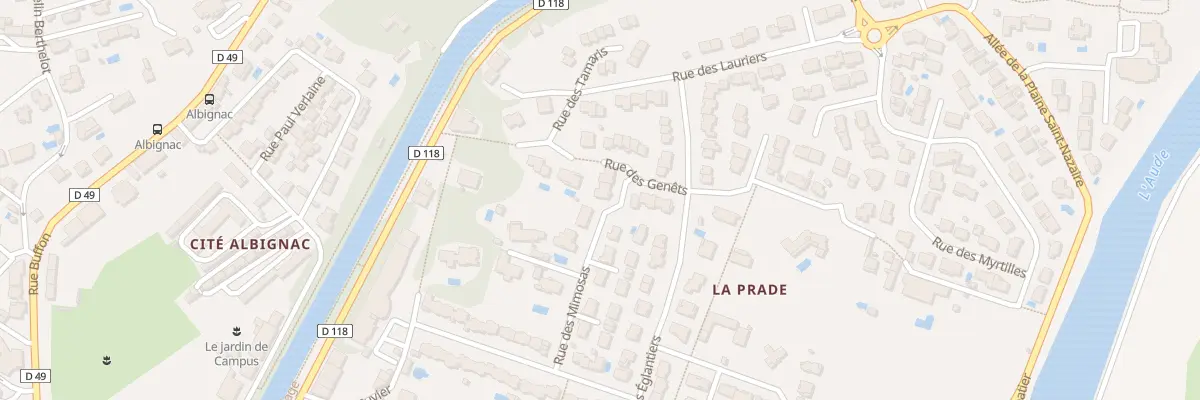 Plan du 4 Rue des Genêts à Carcassonne