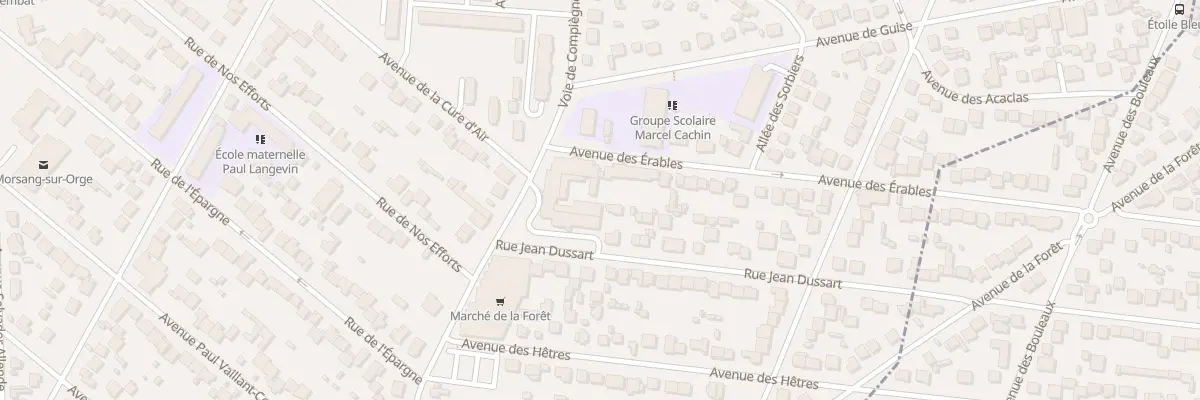 Plan du 1B Rue Jean Dussart à Morsang-sur-Orge
