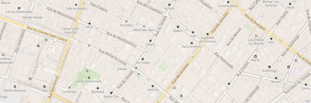 Plan du 104 Rue du Temple à Paris 3e Arrondissement