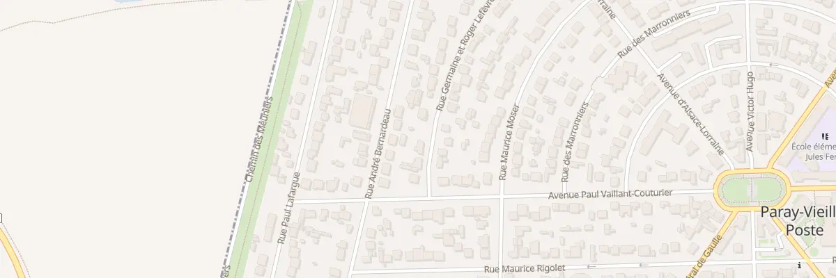Plan du 5 Rue Germaine et Roger Lefèvre à Paray-Vieille-Poste