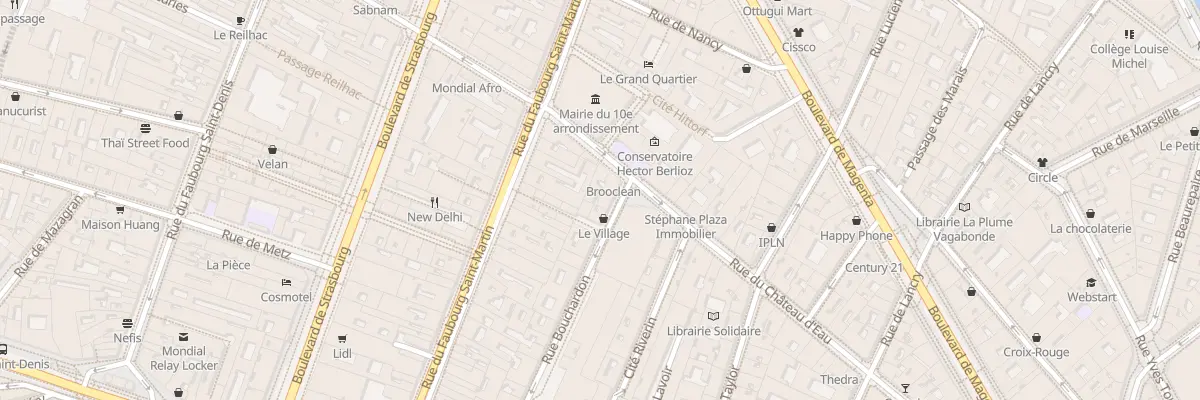 Plan du 27 Rue Bouchardon à Paris 10e Arrondissement