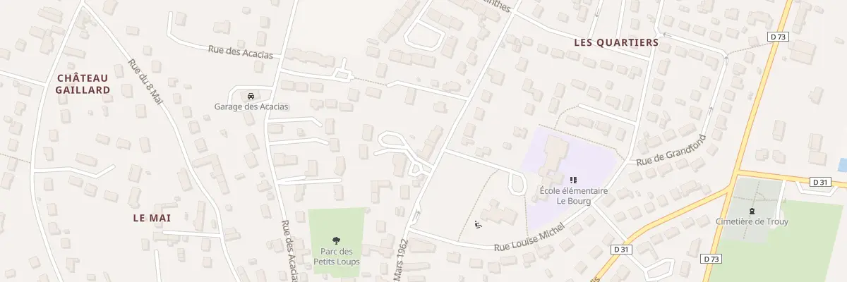 Plan du 21 Rue du 19 Mars 1962 à Trouy