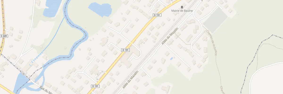 Plan du 82 Rte de Corbeil à Baulne