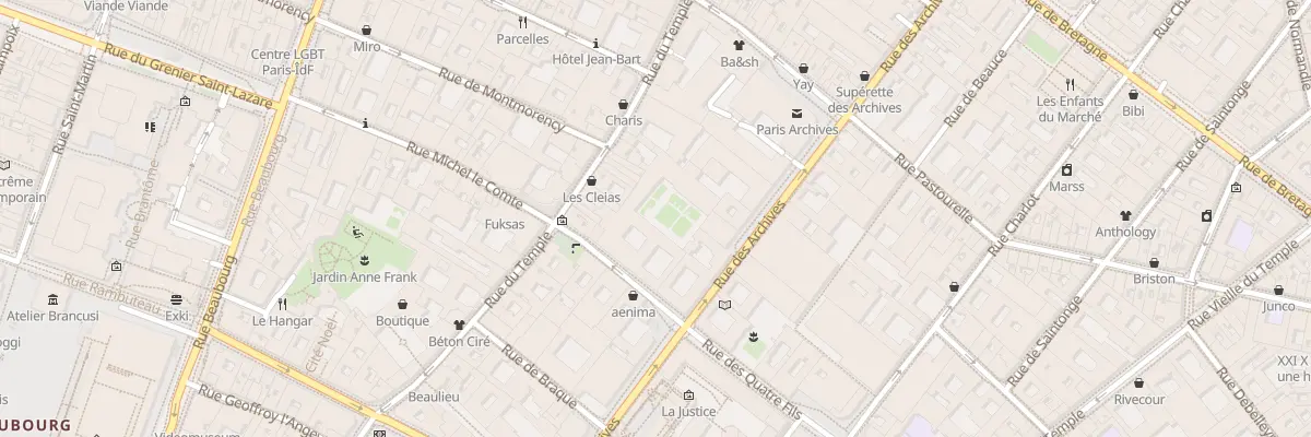 Plan du 6 Rue des Haudriettes à Paris 3e Arrondissement
